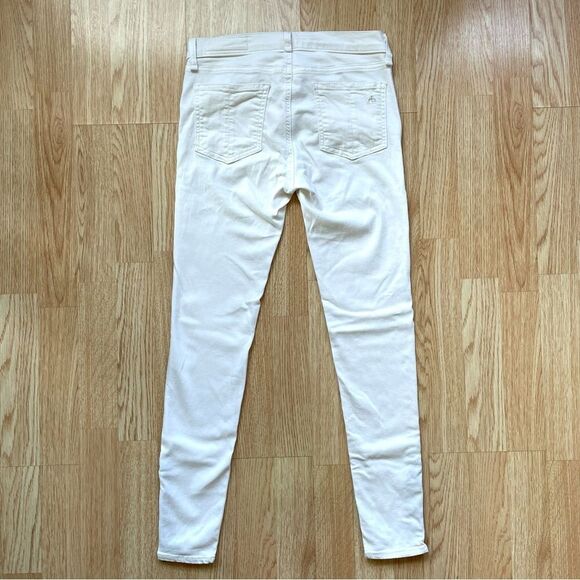 Rag & Bone Bright White Ankle Zip Skinny Jeans - Picture 12 of 14